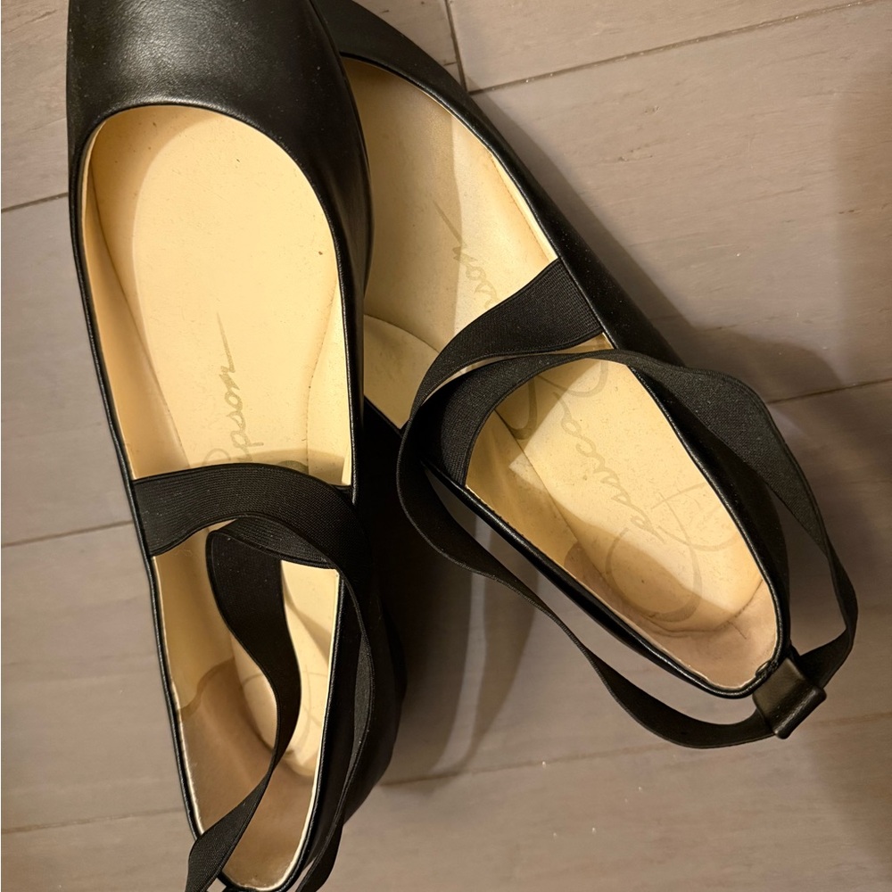 Jessica Simpson Black Mary Jane Flats